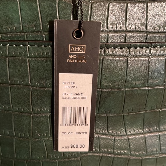 London Fog mock croc tote - Picture 5 of 5